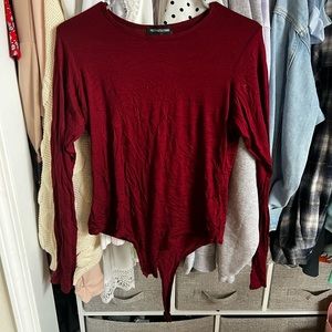 Maroon Bodysuit